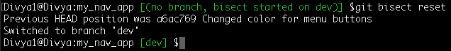 Git Bisect Reset - Git Bisect - Edureka