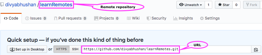 GitHub remote repository