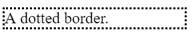 dotted borders in css