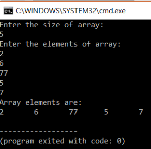 Arrays in C