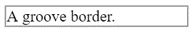 groove borders in css
