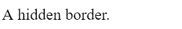 hidden border