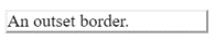 outset border in css