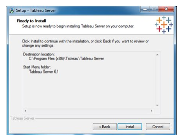 Tableau Server stet up