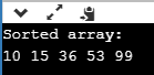 Output- Sorting Program in C- Edureka