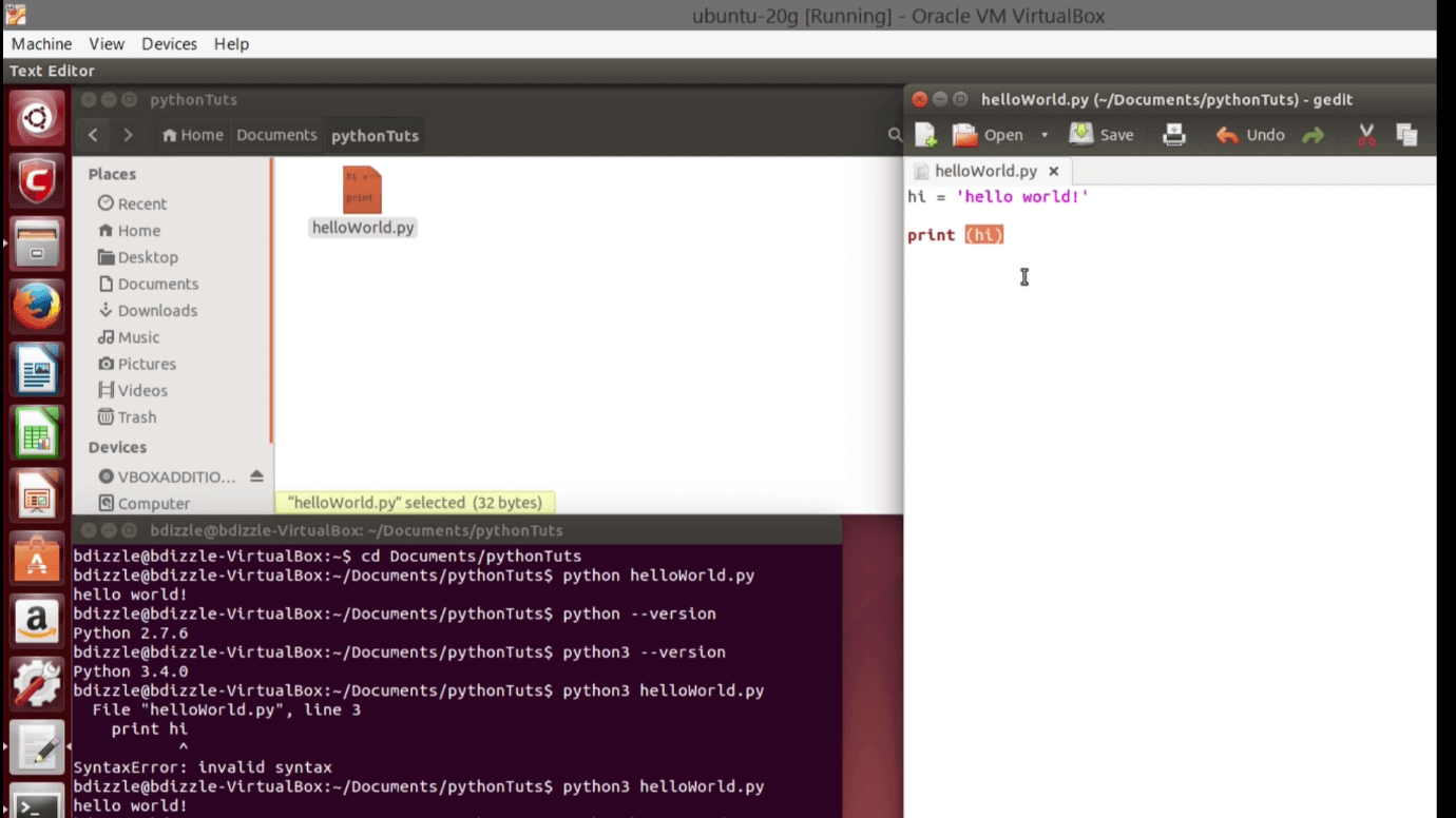 Image- How to run Python in Ubuntu- Edureka