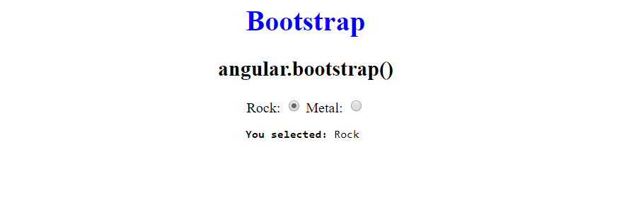 Output - AngularJS Bootstrap - Edureka