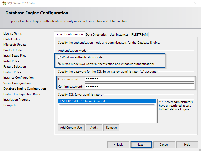 Database Engine Configuration - Automation Anywhere Installation - Edureka