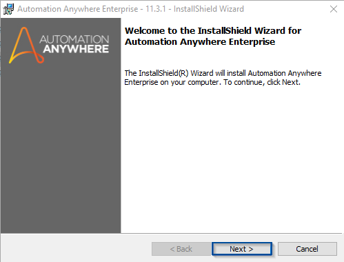 Installation Wizard - Automation Anywhere Installation - Edureka