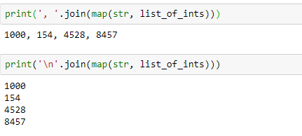 Output - Conversion of list to strings- Edureka