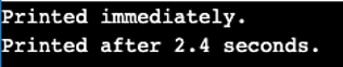 Output 2 - time sleep in python - edureka