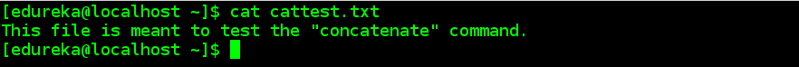 $ cat <flag> {filename} Syntax