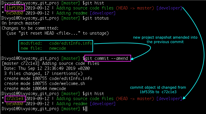 Add missing data to the last commit- common git mistakes -Edureka