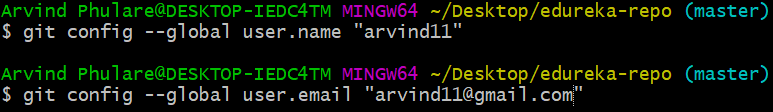 git config