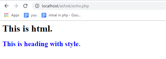 Output - Echo In PHP - Edureka
