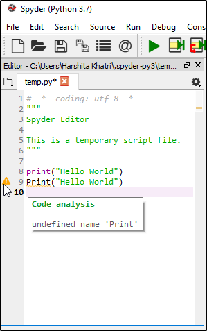 editor2-Python Spyder IDE-Edureka