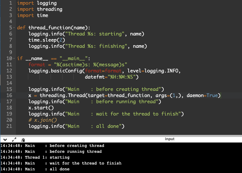 Output - Threading In Python - Edureka