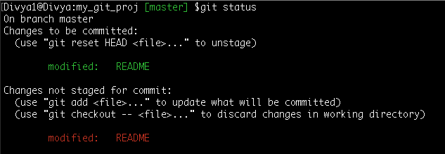 same file both staged and modified(un-staged)- common git mistakes -Edureka