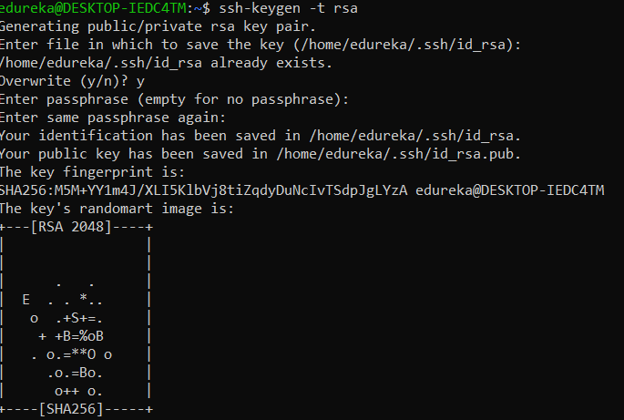 ssh-keygen -t rsa