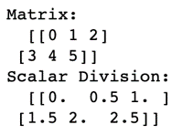 output - Matrices in Python- edureka