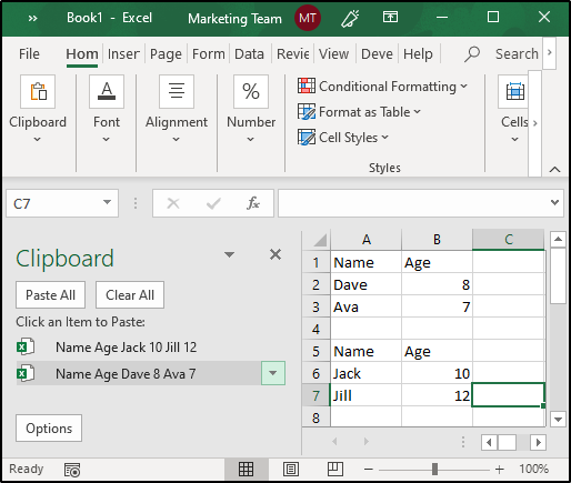 Clipboard Excel-Edureka