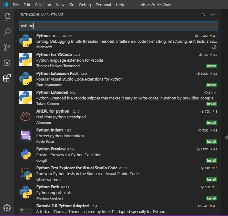 python extension - python visual studio - edureka