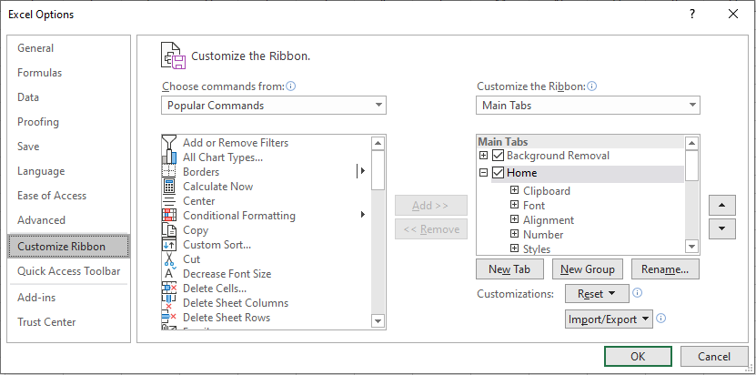 ribbon customization-Edureka