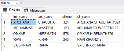 table 3 - concatenate sql - edureka