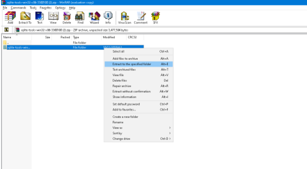 Sqlite installation step 2 - Edureka