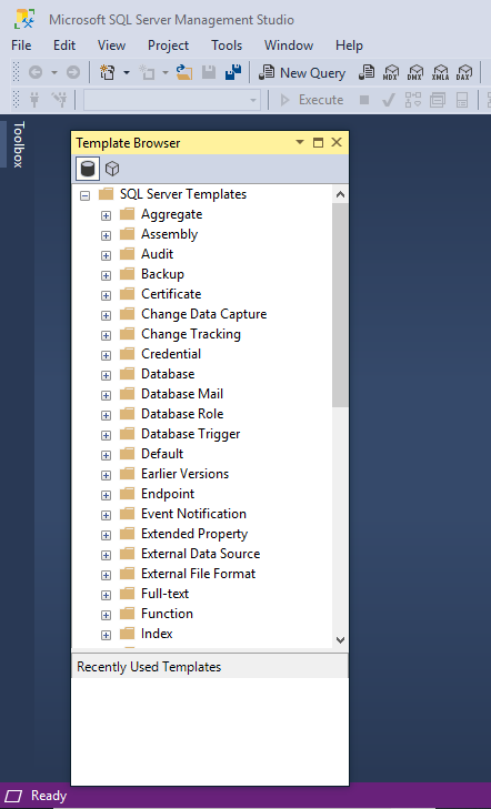 template browser - sql server management studio - edureka