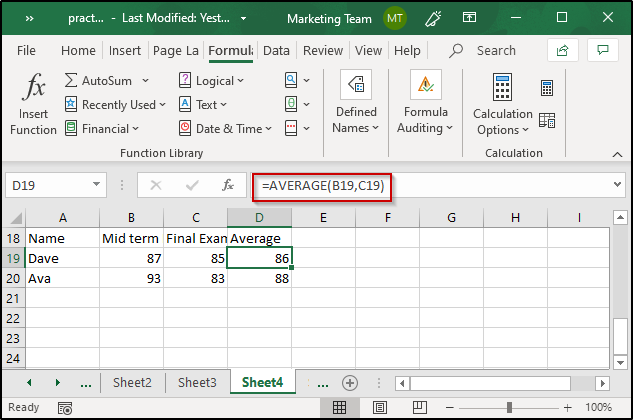 Average Excel-Edureka