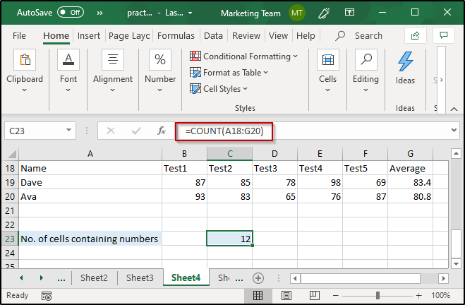 Count excel formulas-edureka