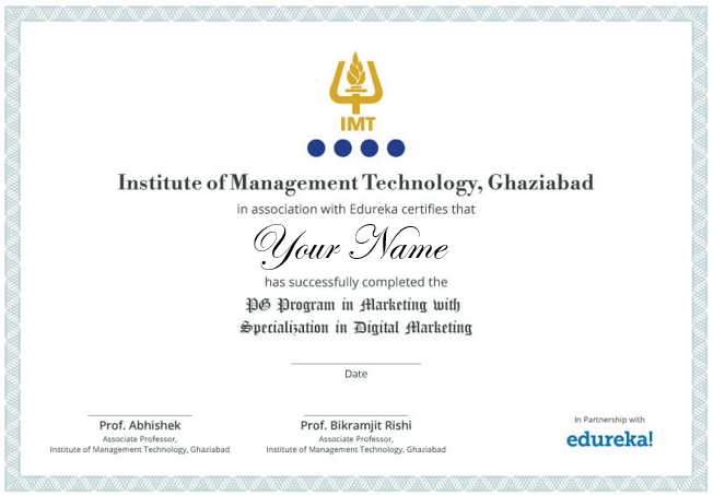 Digital Marketing Certificate-Edureka