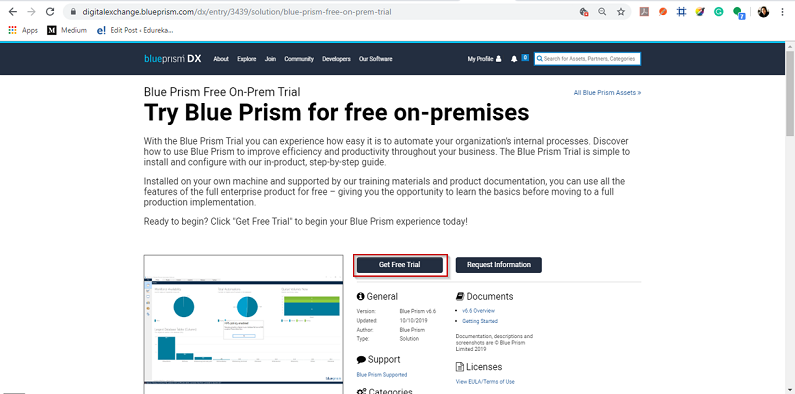 Get Free Trial - Blue Prism Installation - Edureka