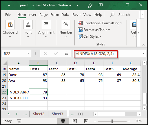 Index array-Excel formulas-Edureka