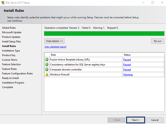 Install Rules - SQL Server Tutorial - Edureka