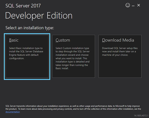 Installation Type - SQL Server Tutorial - Edureka