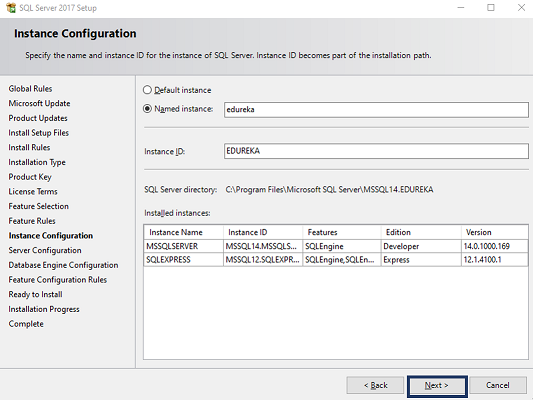 Instance Configuration - SQL Server Tutorial - Edureka