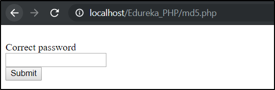 Output - How to decrypt md5 password - Edureka