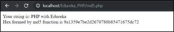 Output - How to decrypt md5 password - Edureka