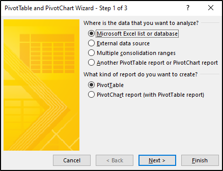 PivotTable wizard-Edureka