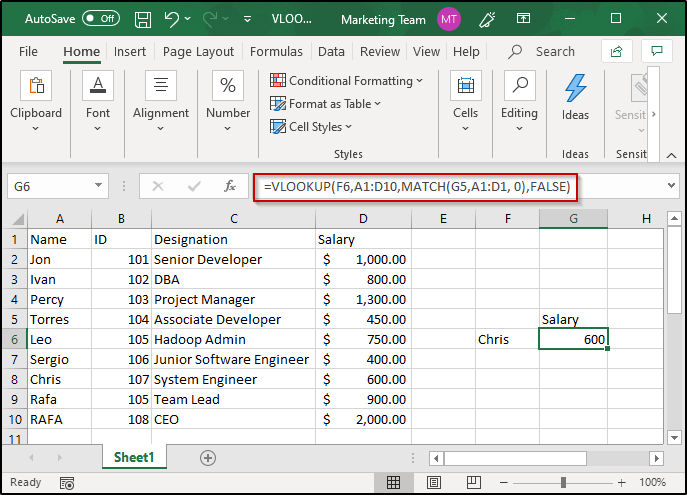 Two-way lookup-VLOOKUP in Excel-Edureka