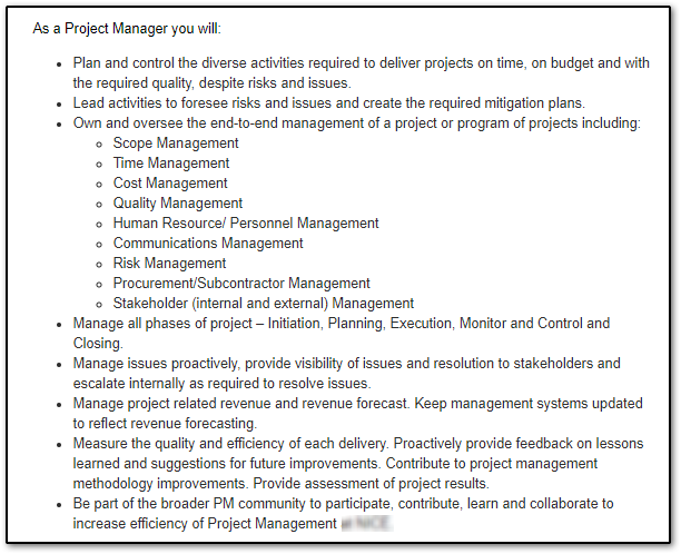 Project Manager Resume It Project Manager Resume Sample