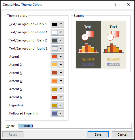 customcolors excel-Edureka