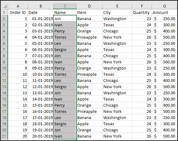 data sorting table-Edureka