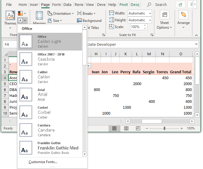 font Excel-Edureka