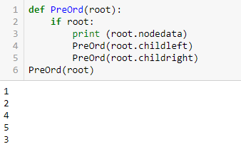 preorder-Data structures and Algorithms in Python