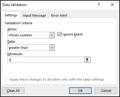 settings data validation excel-Edureka