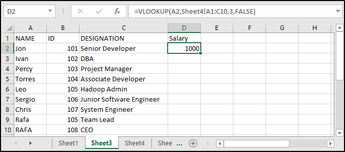 vlookup corss referencing4-Edureka