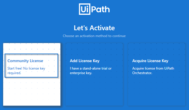 Community License - UiPath Installation - Edureka